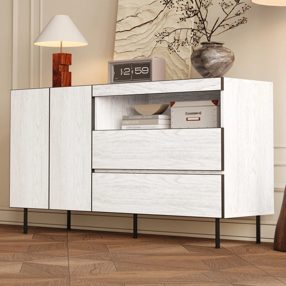 Cassettiera Mobile Soggiorno ¨C MINIMAL ¨C Legno, Ante, Cassetti, Ripiani
