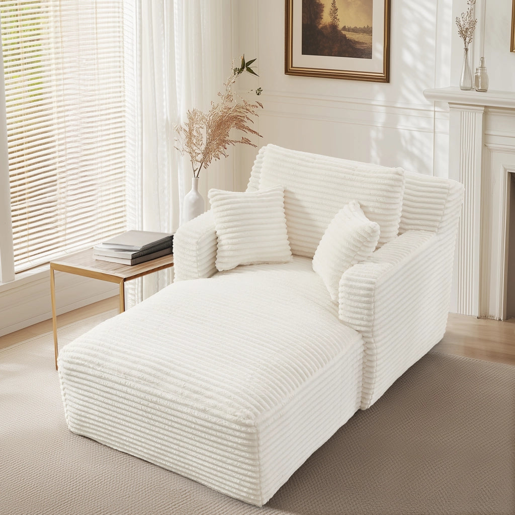 Divano Letto Chaise Longue in Tessuto ¨C MINIMAL ¨C Grigio