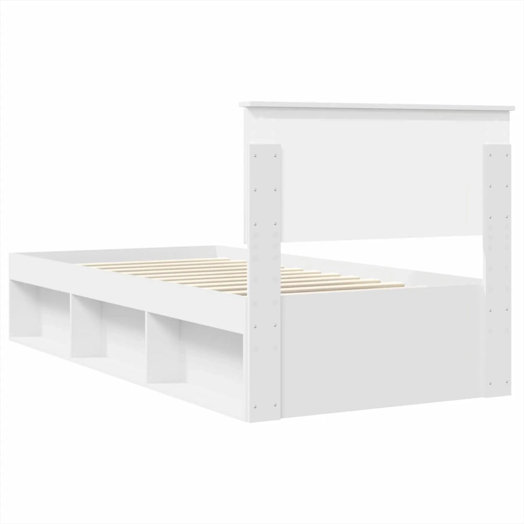 Struttura del letto Bianco 90 x 190 cm Legno multistrato 3407922