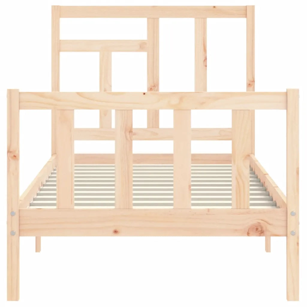 Giroletto senza Materasso-Struttura Letto 90x200 cm in Legno Massello di Pino 537937