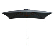 Ombrellone da esterno con palo in legno 200 x 300 cm antracite 02_0008244