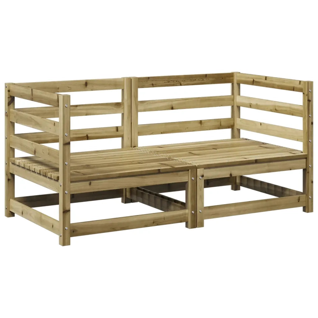 Set Divani da Giardino 2 pz | Set Salotto da Giardino in Legno Impregnato di Pino