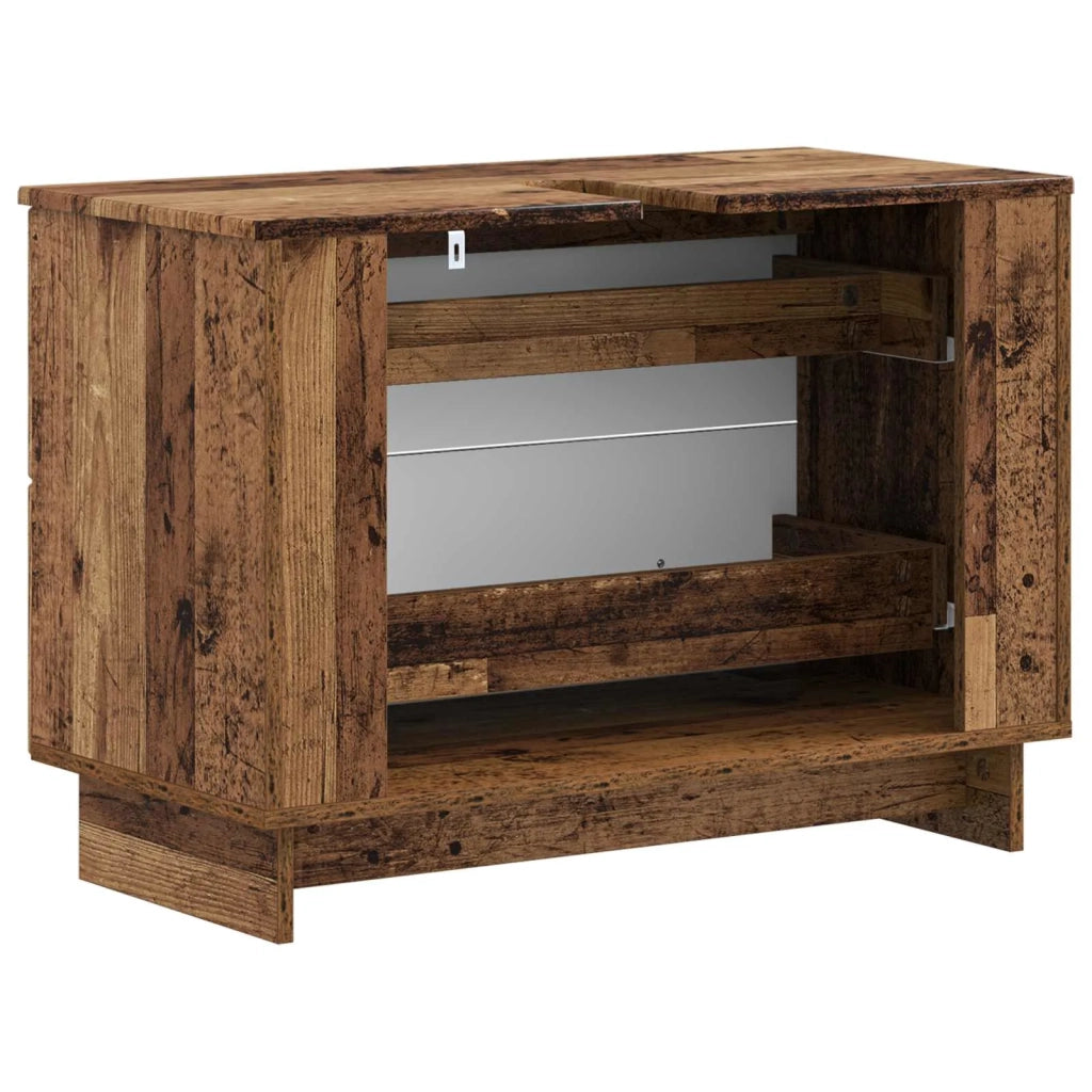 Armadio per Lavabo da Bagno EDE Legno antico 82 x 41 x 59 cm 895923