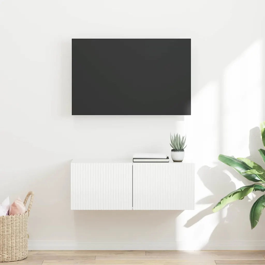 Mobile TV da parete Bianco 78,5 x 31 x 29,5 cm 892209