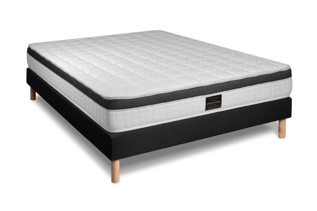 Pacchetto letto completo - Materasso 200x200cm + Box spring con doghe (kit) + 2 cuscini + Piumino - Superior