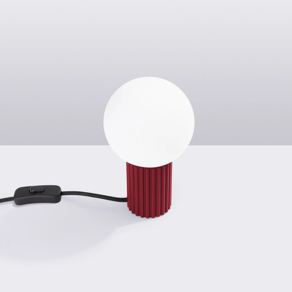Lampada da tavolo moderna borgogna SFERA G9 Pure Lume