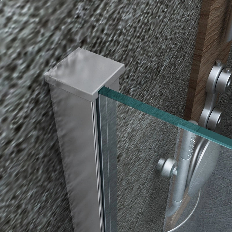 Parete doccia walk in cristallo 8mm trasparente h.200cm Tory 100 cm