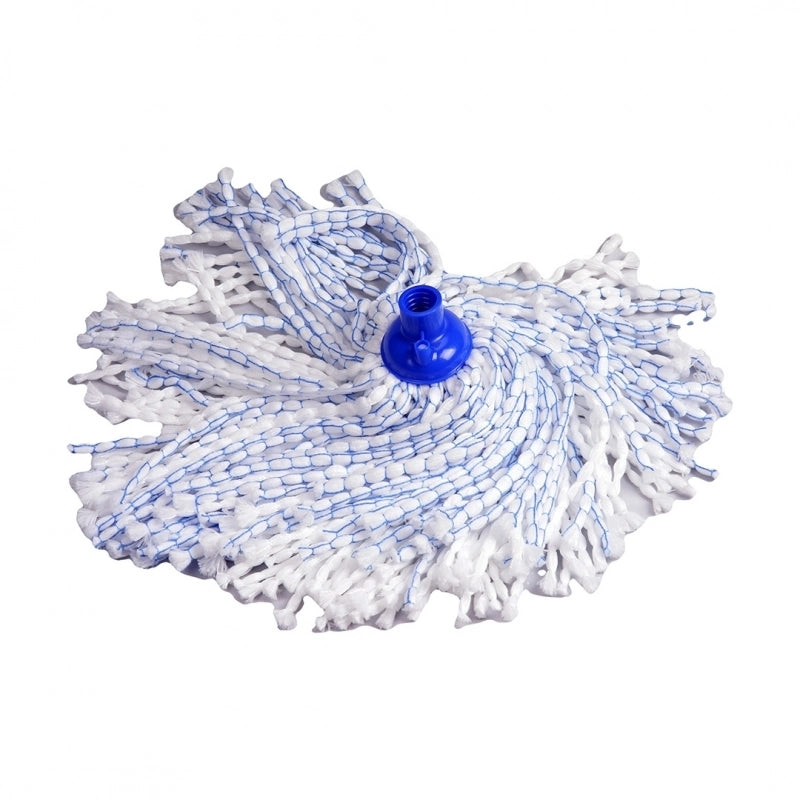 MOP BIANCO / BLU 120GR MICROFIBRA.