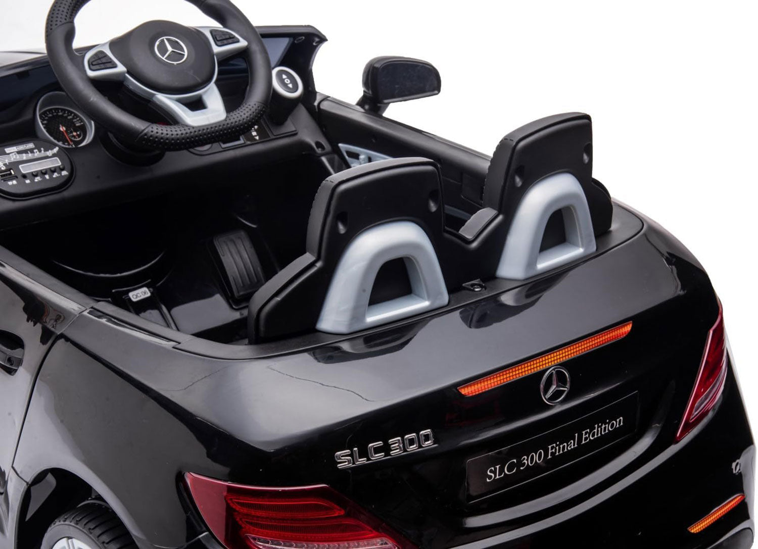 Macchina Elettrica per Bambini Licenza Ufficiale Mercedes SLC 300 "Final Edition" 10,8V 3,1Ah Nero