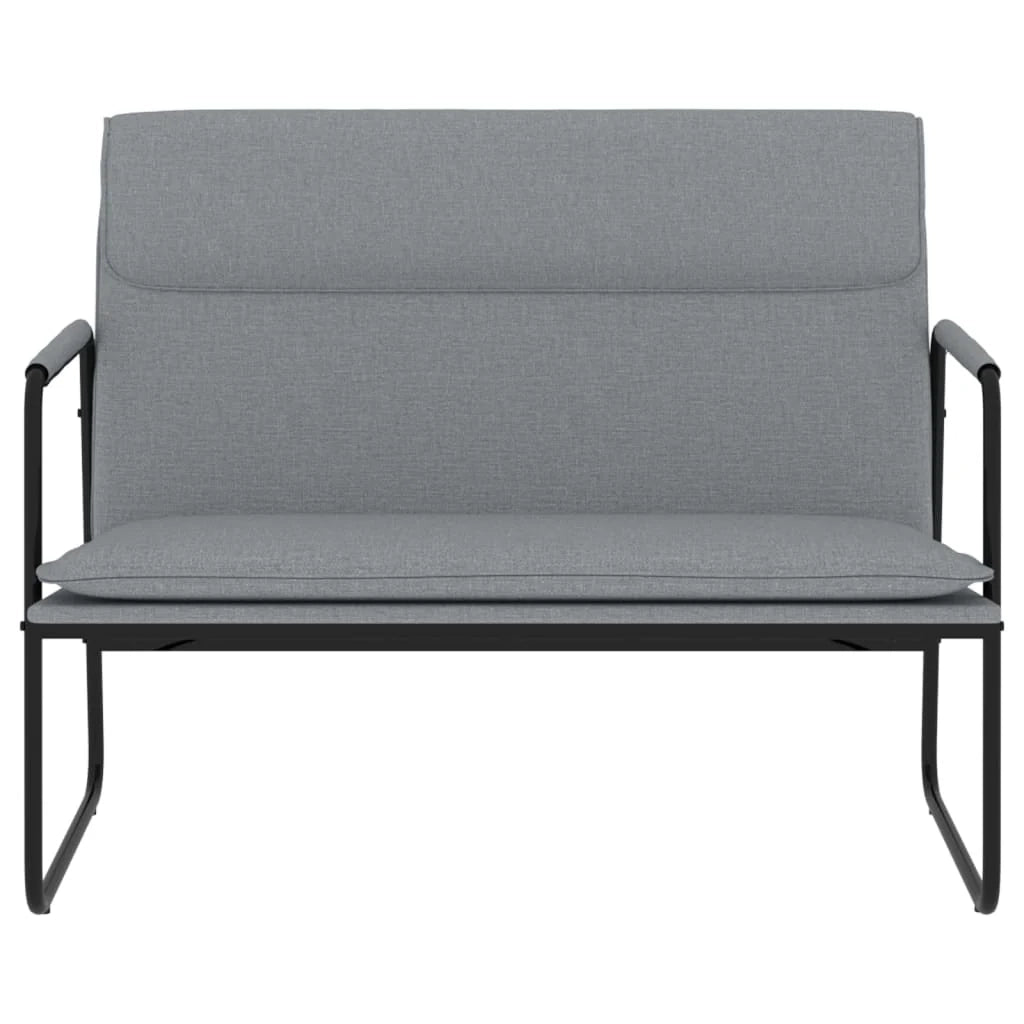 Panca 100 x 64 x 80 cm tessuto grigio chiaro 02_0010689