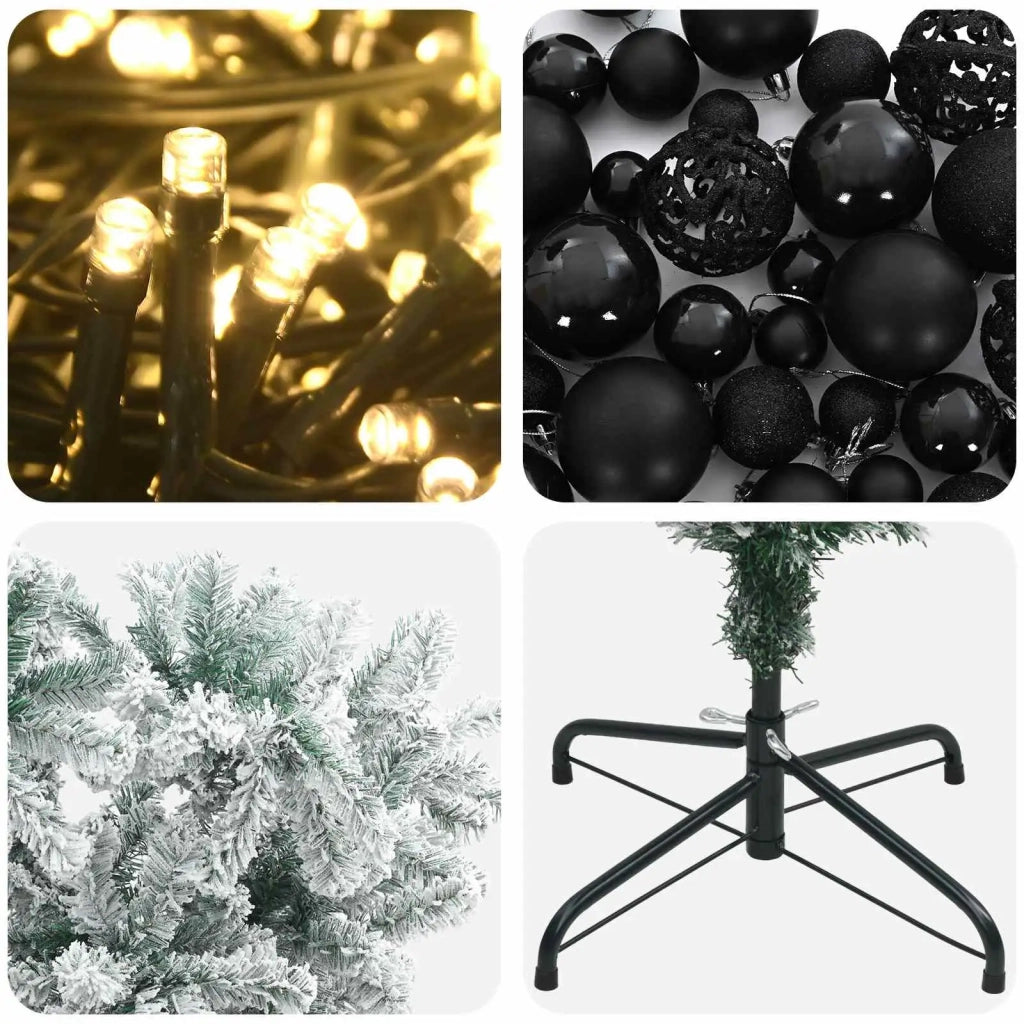 Albero di Natale artificiale rovesciato con rami snodati 150 cm 3460851