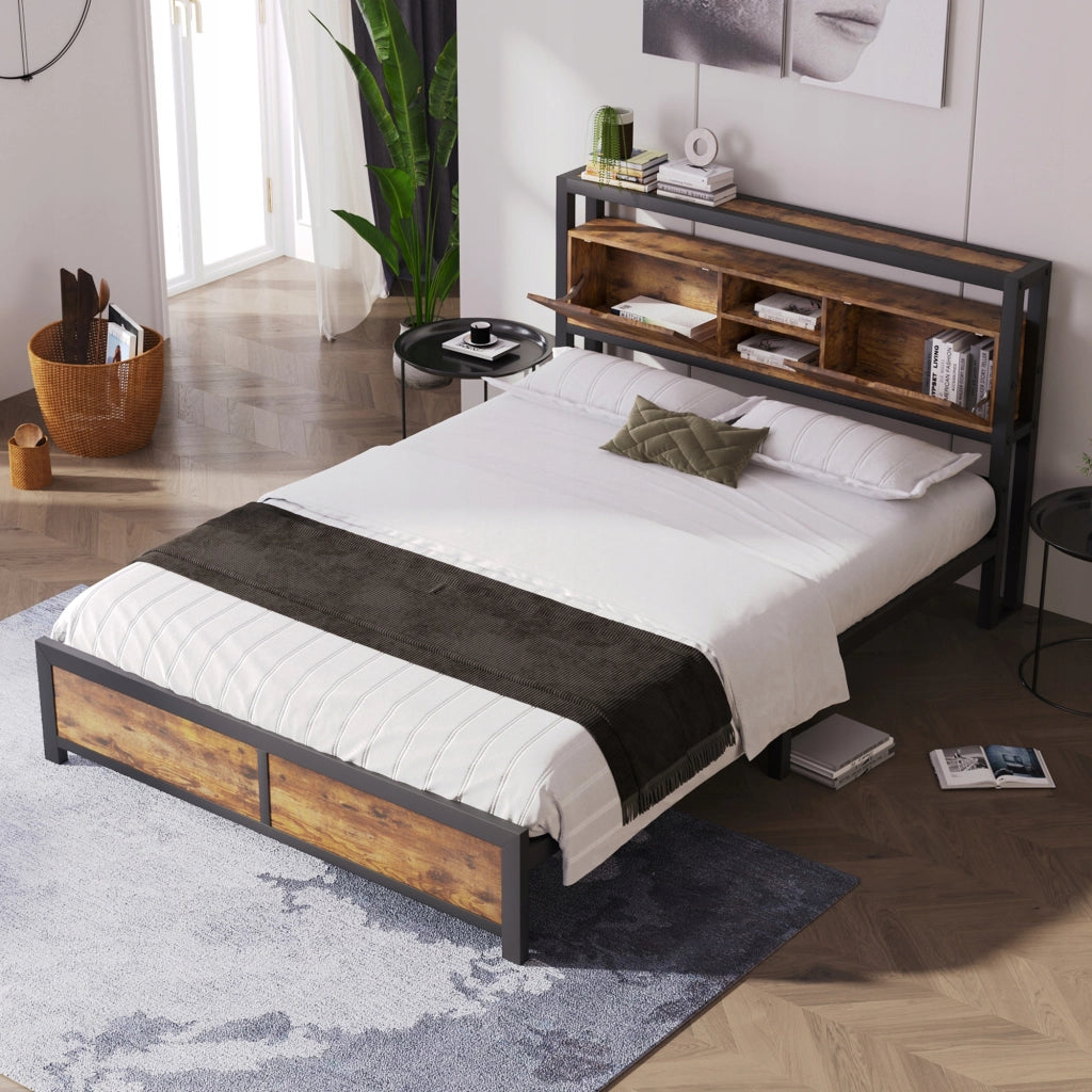Letto singolo per ragazzi in metallo - Xylo - 140x200 cm con testiera