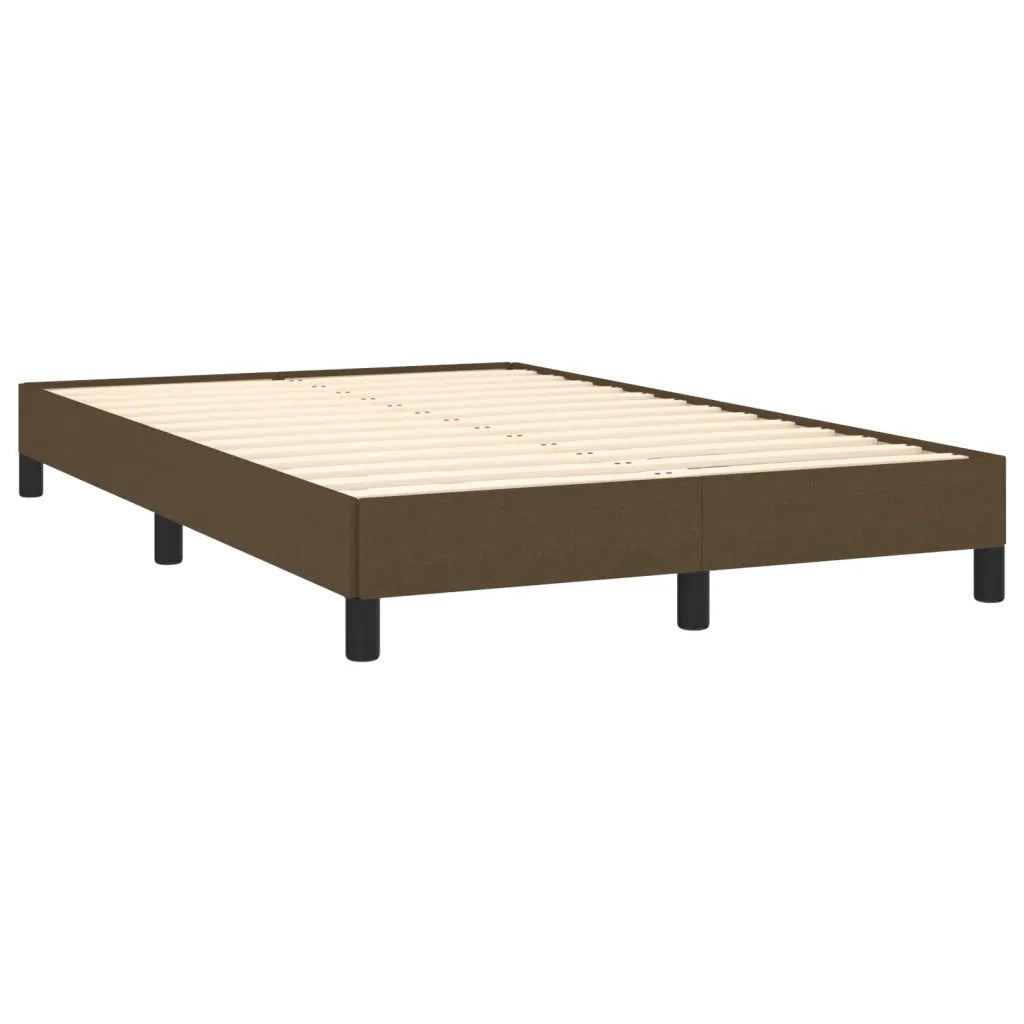 Giroletto senza Materasso Marrone Scuro 120x200 cm Tessuto