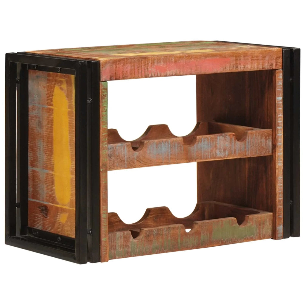 Portabottiglie Marrone 60 x 45 x 33 cm Legno massello riciclato CFW9645355