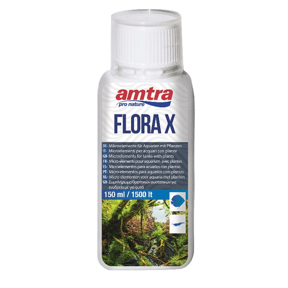 Amtra Flora X - fertilizzante biologico completo con ferro bivalente Formato: 150 ml