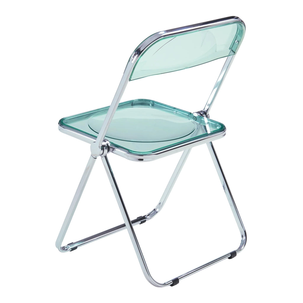 Set di 2 sedie pieghevoli da esterno per giardino campeggio e patio 74 x 46 x 47 cm verde menta 03_0009649