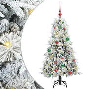 Albero di Natale | Decorazioni natalizie Artificiale con Rami Pieghevoli Bianco 150 cm