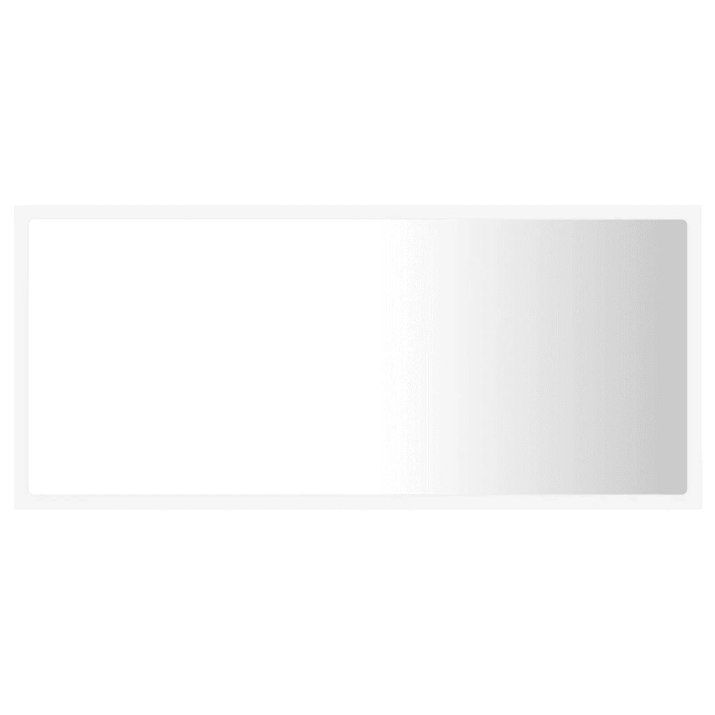 Specchio da Bagno con LED Bianco 90x8,5x37 cm in Acrilico 804932