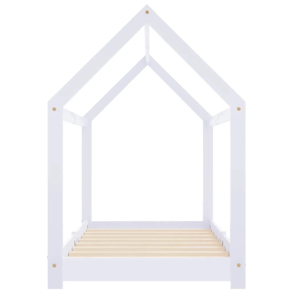 Giroletto per Bambini | Letto Infantile | Lettino Bianco in Massello di Pino 80x160 cm