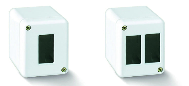 Feb Elettrica SCATOLA DA PARETE PER CANALINA col. Bianco 1 posto