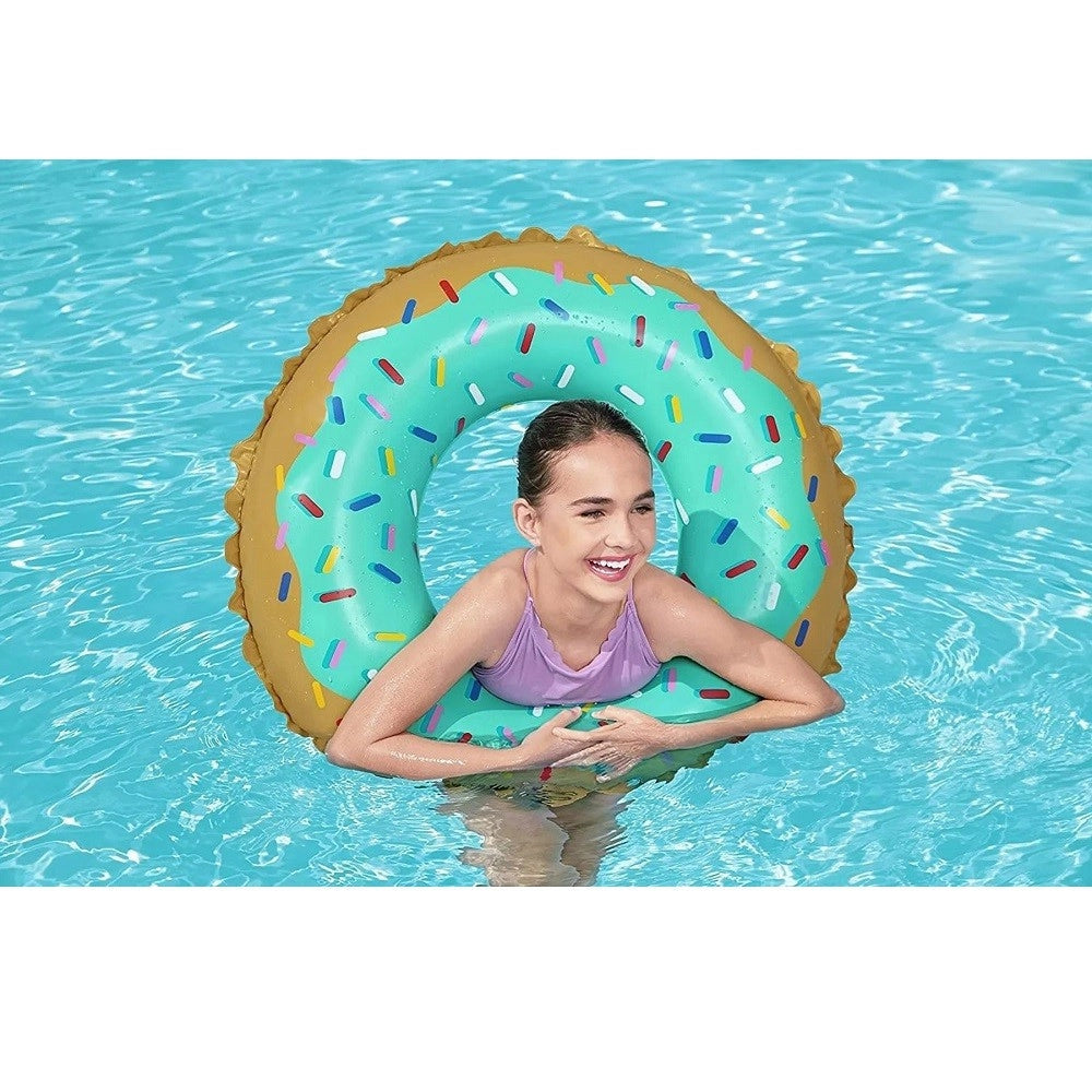 Trade Shop - Salvagente Ciambella Gonfiabile Fashion 91 Cm Donut Dolce Per Mare Piscina 36300 -