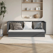 Dormeuse Grigia 75x190 cm in Legno Massello di Pino cod mxl 63804
