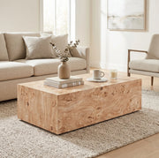 Tavolino da caffè minimalista in MDF effetto legno