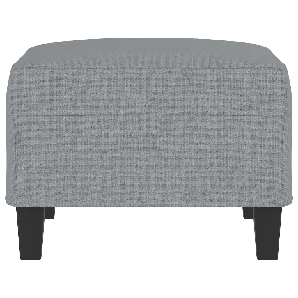 Poggiapiedi Grigio Chiaro 70x55x41 cm in Tessuto 349347