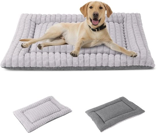 Asciugamano per cani, coperta per cani da viaggio, cuscino per gatti, grande e piccolo, modello FC014 (grigio, L (91*58cm))