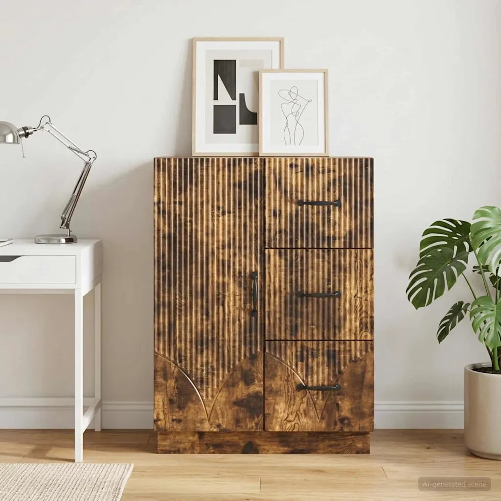 Credenza Rovere Fumo 66 x 34,5 x 87 cm Legno ingegnerizzato 895320