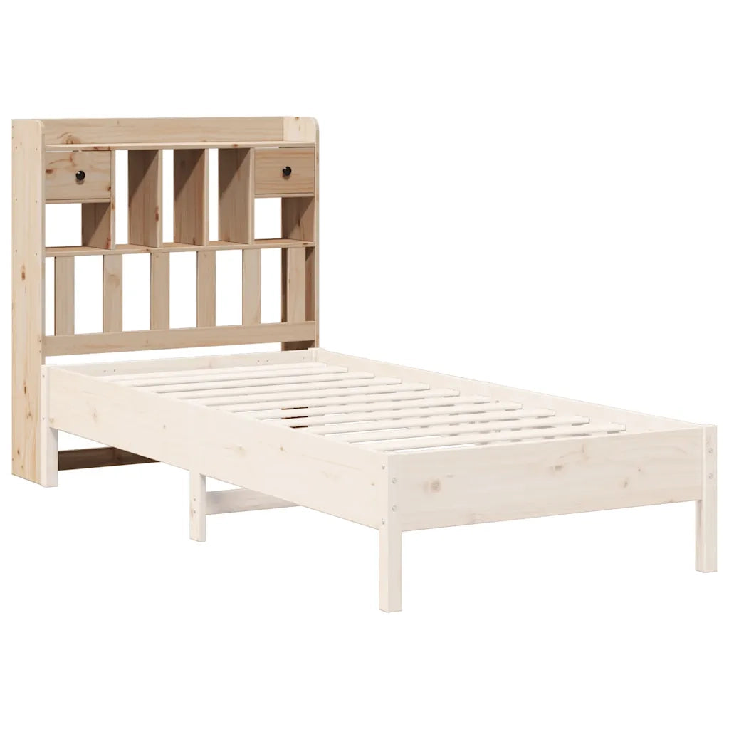 vidaXL Testiera con Ripiani 75 cm in Legno Massello di Pino
