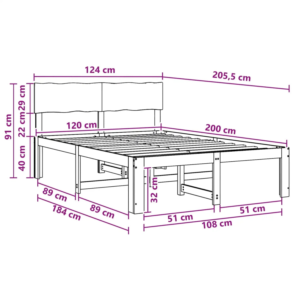 Letto matrimoniale con testiera ROSTOCK Marrone Scuro 903377
