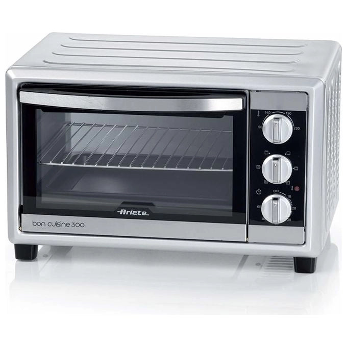Ariete 985 Bon Cuisine 300 Fornetto Elettrico 30 L 1500 W 6 modalita' statica e ventilata colore Nero Argento