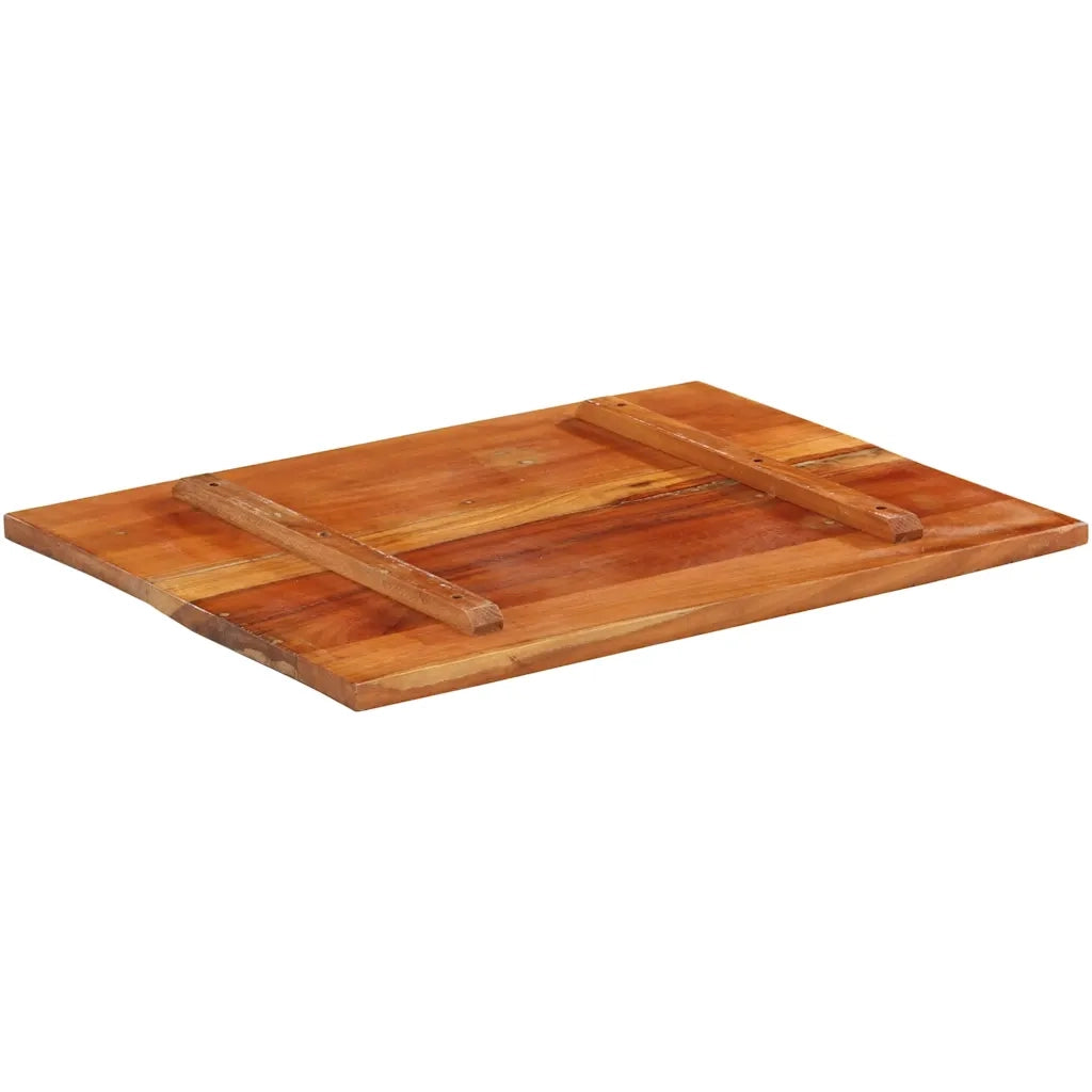 Piano Tavolo Rettangolare 60x80 cm 25-27 mm Legno di Recupero 286054