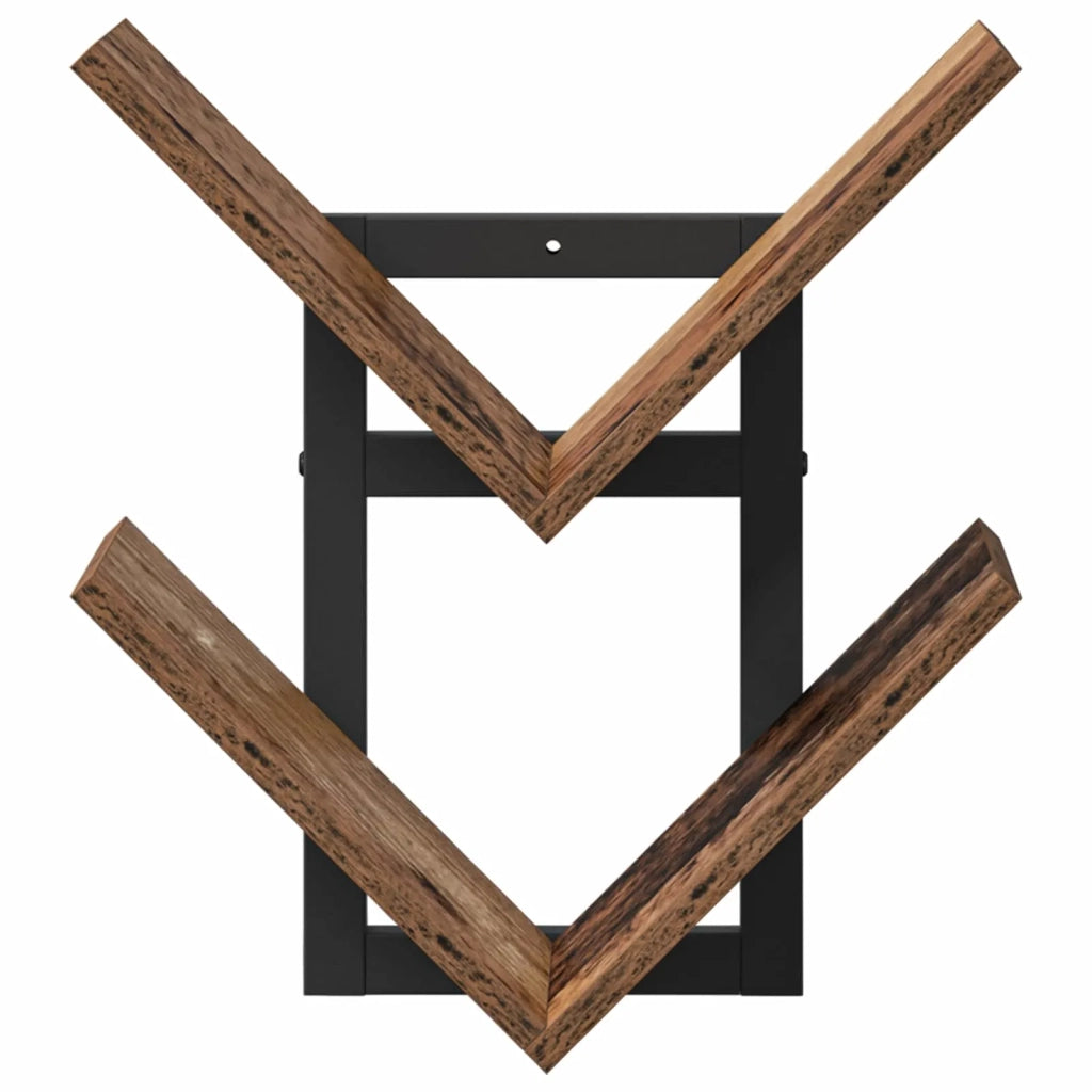 Mensola a muro flottante 2 pcs Legno antico 43 x 15 x 47 cm 8012345