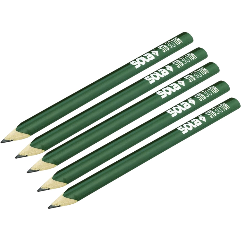 Matita muratore stb 30 10h verde tratto netto preciso sottile confezione 5 pezzi