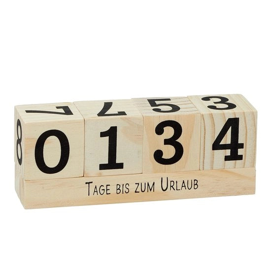 Cronografo in Legno 16 x 6 cm - Calendario Permanente - Diciture dei Giorni/Calendario - Decorazione per Matrimonio/Festa di Compleanno - 8 Citazioni - Oggetto Decorativo Luminoso