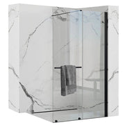 Parete Doccia Rea Cortis Black 100