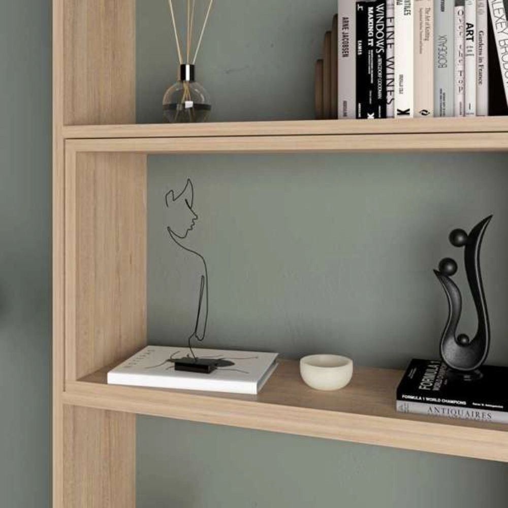 Libreria 72x22x200 cm Wish estensibile angolare rovere