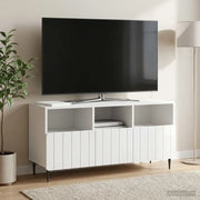 Mobile TV Bianco Lucido 102 x 34,5 x 50 cm Legno ingegnerizzato 894449