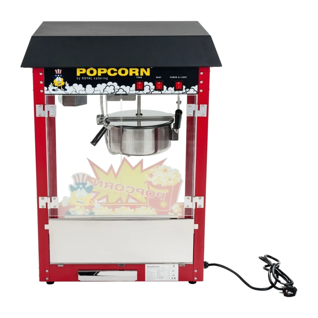 Macchina professionale per popcorn nera 1600 watt 3614066