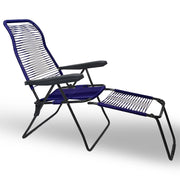 Sedia sdraio Lipari XL cordonata reclinabile in pvc blu