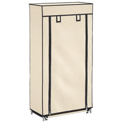 Scarpiera Coperta Crema 58x28x106 cm in Tessuto cod mxl 51180