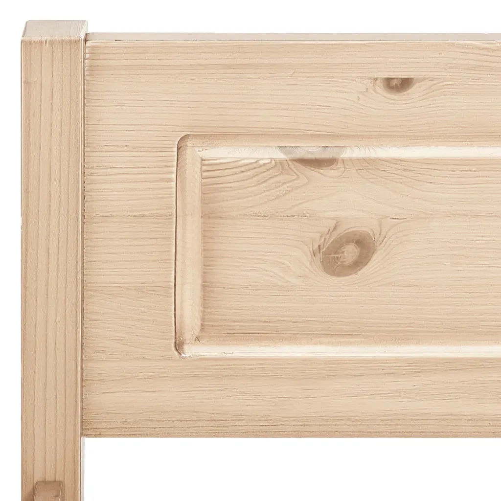 Giroletto senza Materasso-Struttura Letto 200x200 cm in Legno Massello Pino 588799