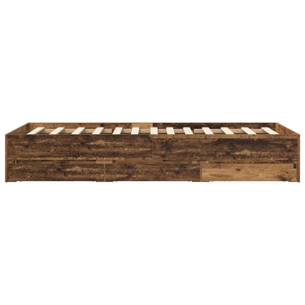 Telaio del letto con storage Legno antico 80 x 200 cm 3429608