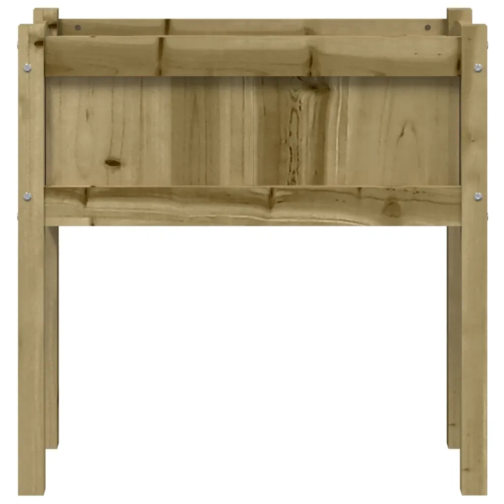 2 pz Fioriere | Cassetta per fiori | Vaso da Giardino con Gambe in Legno di Pino Impregnato