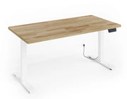 SCRIVANIA BIM NATURAL DESK 2P BIANCO OPACO ROVERE NATURALE 160x80