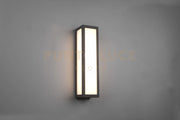 FUERTE APPLIQUE LED 10,5W 1300lm, 3000K DA ESTERNO RETTANGOLARE IN FUSIONE ANTRACITE L. 9CM X H. 36CM IP54