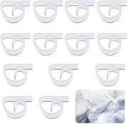 Fermo Tavolo a 12 pezzi - Plastica - Supporto Tavolo - Antiscivolo - Translucido - Per Interno/Esterno - Supporti Tavolo