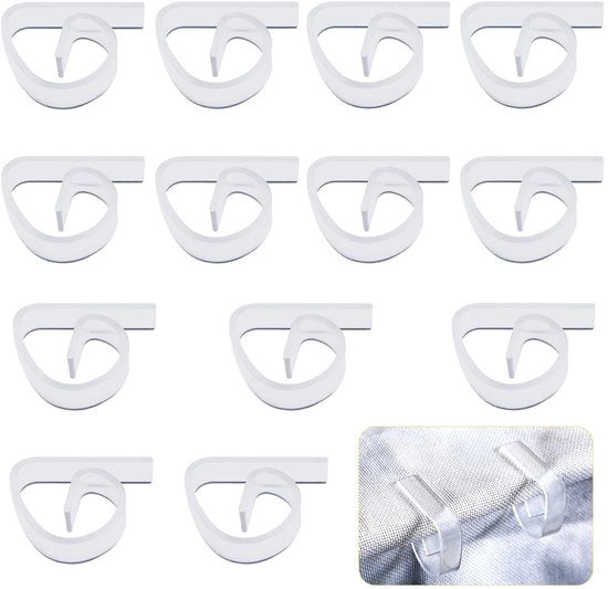 Fermo Tavolo a 12 pezzi - Plastica - Supporto Tavolo - Antiscivolo - Translucido - Per Interno/Esterno - Supporti Tavolo